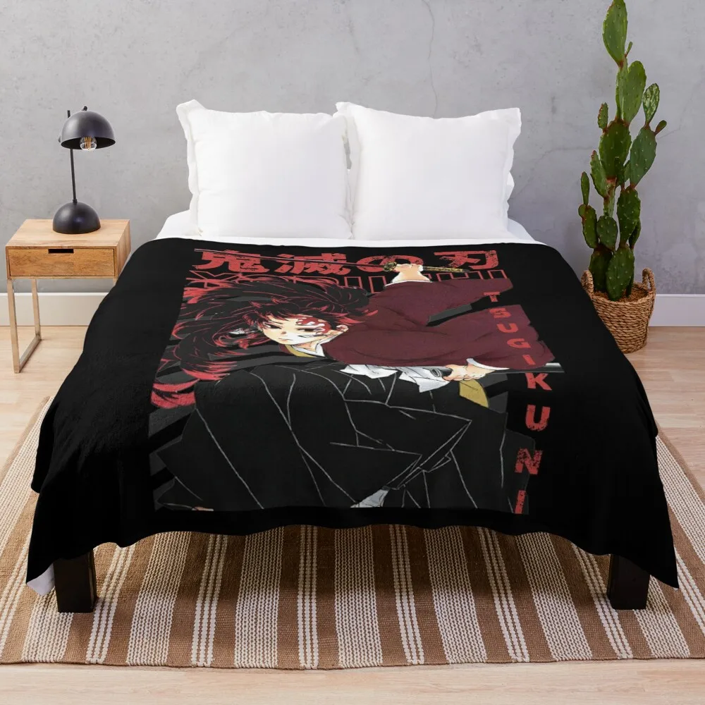 

Yoriichi Tsugikuni Demon Slayer Throw Blanket