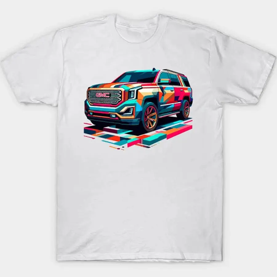 

Car Lovers T-shirt GM car C Yukon Men's and Women's Short-Sleeved with Patterns for Summer