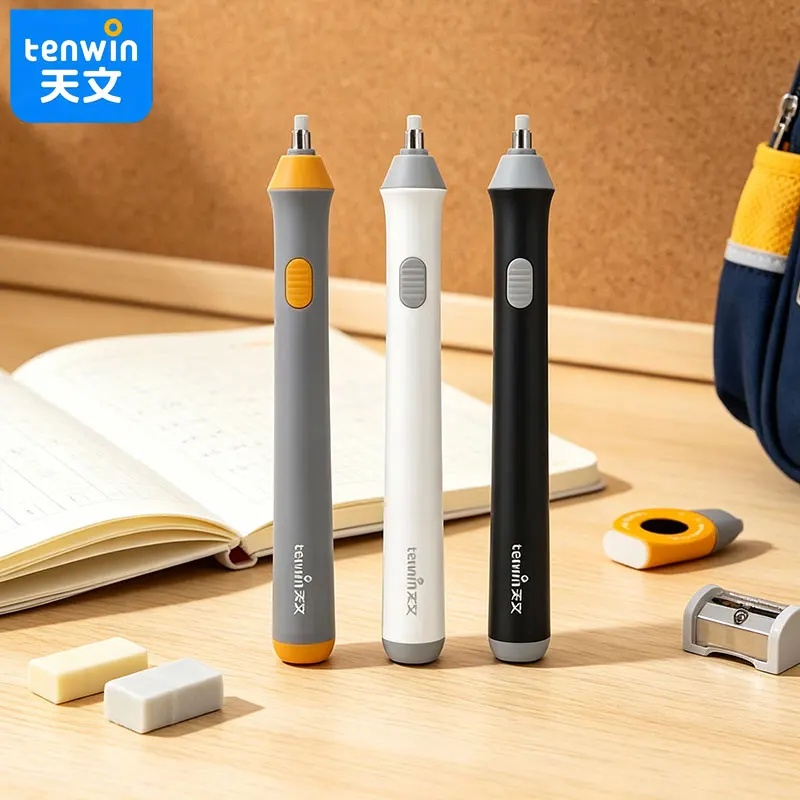 Tenwin Electric eraser - Compatible with ordinary pencils, charcoal pencils and colored pencils. Various pen types are supported