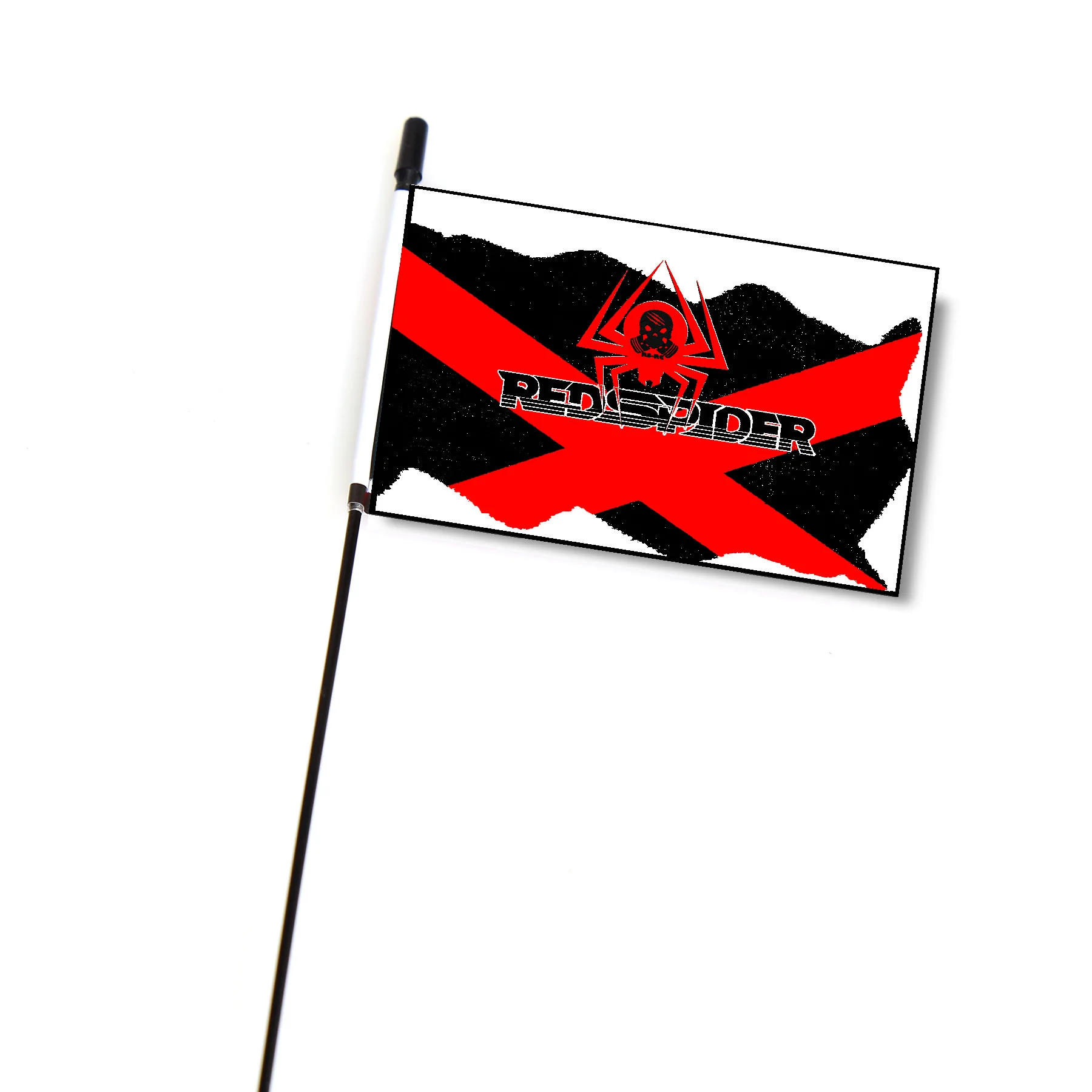 2pcs 10.62'' Metal Antenna with Flag Simulation Decoration for Axial SCX10 90046 Traxxas TRX4 D90 D110 Tamiya 1/10 RC Crawler