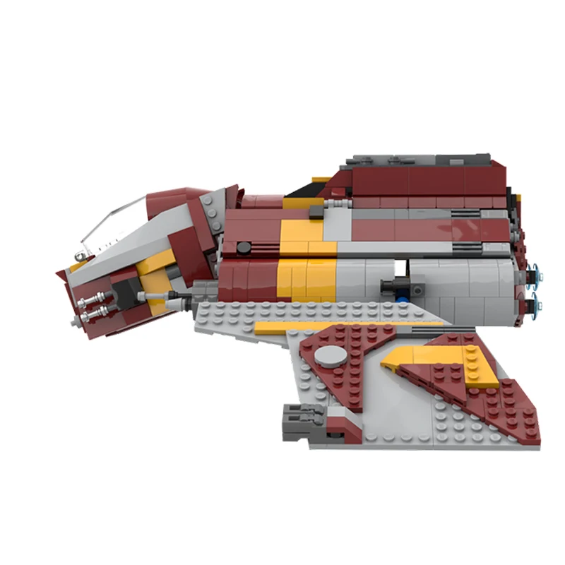 High-Tech Ster Film Shuttle Bakstenen Sci-Fi Game Sterrenschip Blokkeert Space Jet Fans Bouwen Moc Gunship Ruimteschip Unieke Klocki