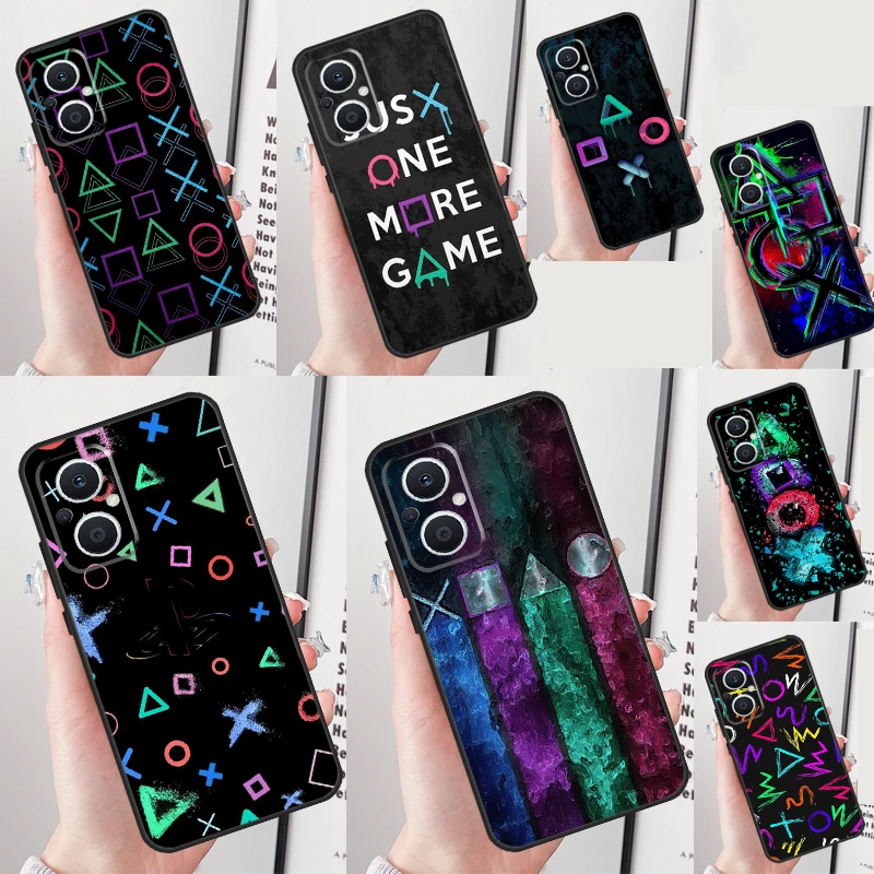 PS Gamer Gaming Case For OPPO Reno 10 Pro 7 6 5 8 Lite 8T 5Z 4Z 2Z OPPO Find X6 Pro X2 X3 Neo X5 Lite Cover