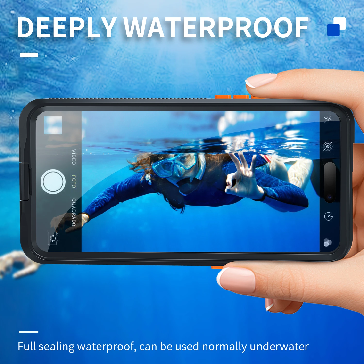 Wodoodporne etui na telefon Air Box do iPhone'a 16 Pro Max 15 14 13 12 Podwodne, pyłoszczelne etui do pływania i nurkowania — zdjęcie produktu 5