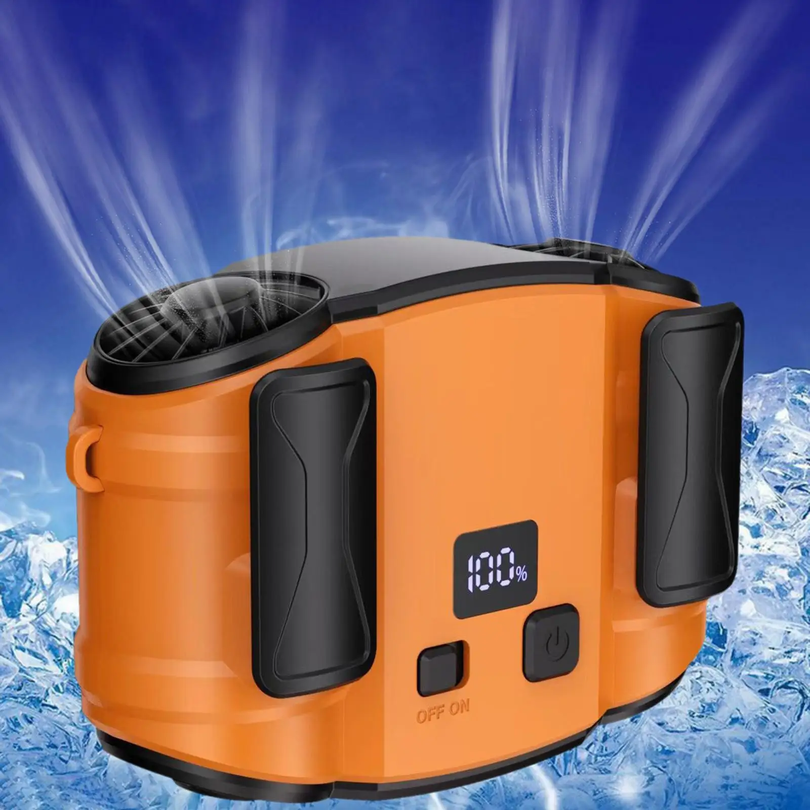 Portable Waist Fan Can Be Used As A , Cooling Fan And Belt Fan, Offers Quick Cooling with 5 And Power Bank Functions