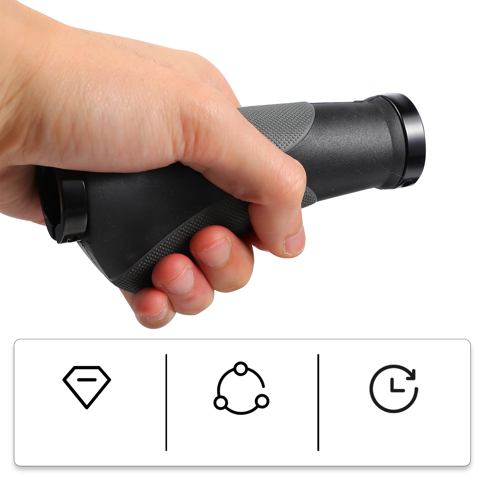 

1 Pair Bicycle Handle Bar Grip Non-Skid Comfortable Ergonomic Design For Mountain Road Folding Bikes Plastic Grip Cycling