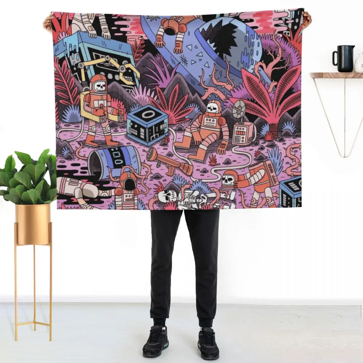 Chaos Throw Blanket Heavy Stuffeds Blankets Sofas Of Decoration Camping wednesday Weighted Blankets