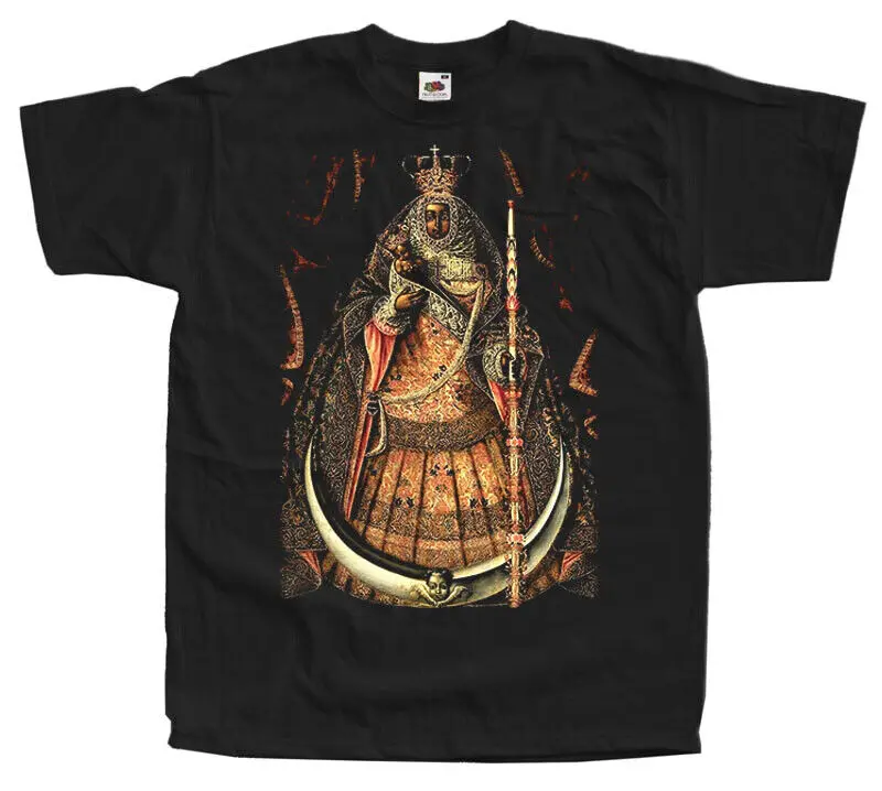 Virgen de la Candelaria v4 Black T-SHIRT Our Lady La Morenita all sizes