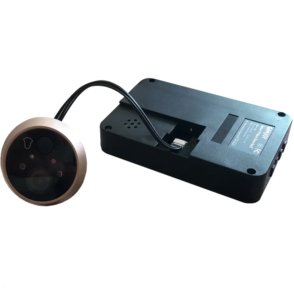 1X Spioncino video da 4,3 pollici Telecamera digitale per porta Campanello Visione notturna IR Angolo di 170 gradi Spioncino Telecamera Monitor Campanello visivo