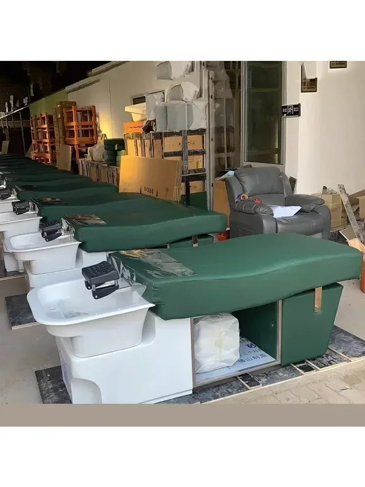Hair  Dedicated Shampoo Chair Hair  Thai Head Therapy Bed Lying Flat with Water Heater Water Circulation Flushing Bed
