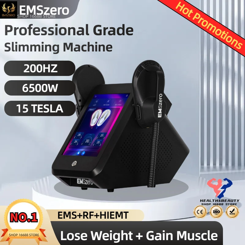 

Emszero Machines 15 Tesla Professional 6500w NEO Body Slimming Muscle EMS Electromagnetic Stimulate Buttock Toning