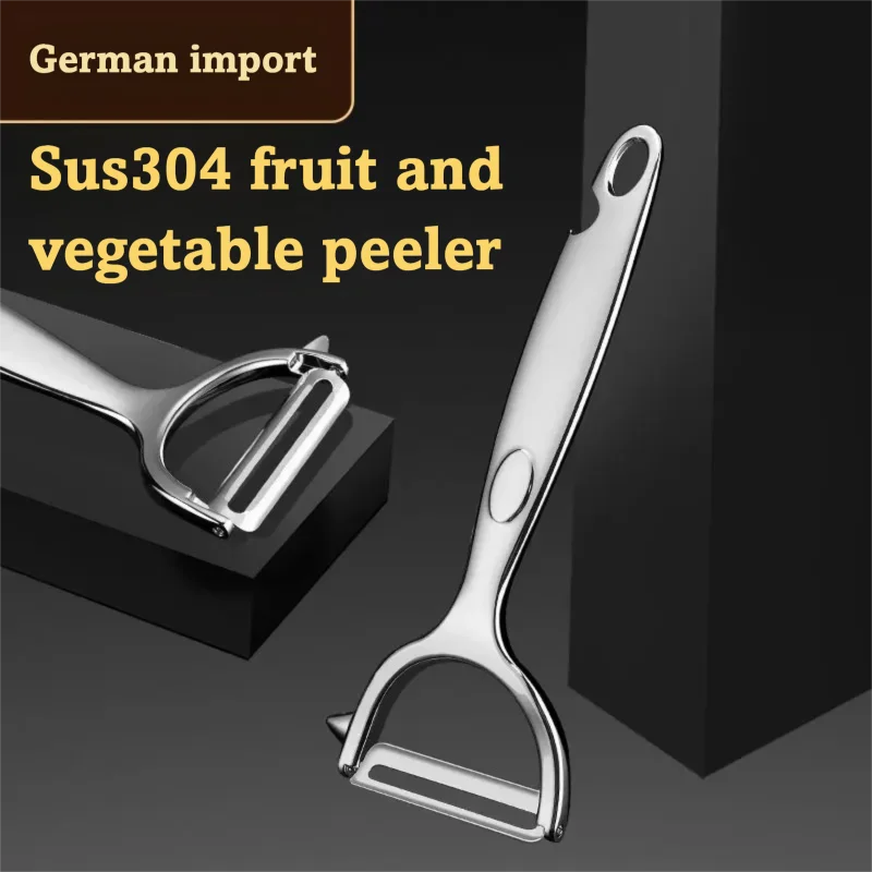 

Stainless Steel Vegetable Peeler - Multi-Purpose Kitchen Tool for Potatoes, Fruitss | Ergonomic Household Scraper