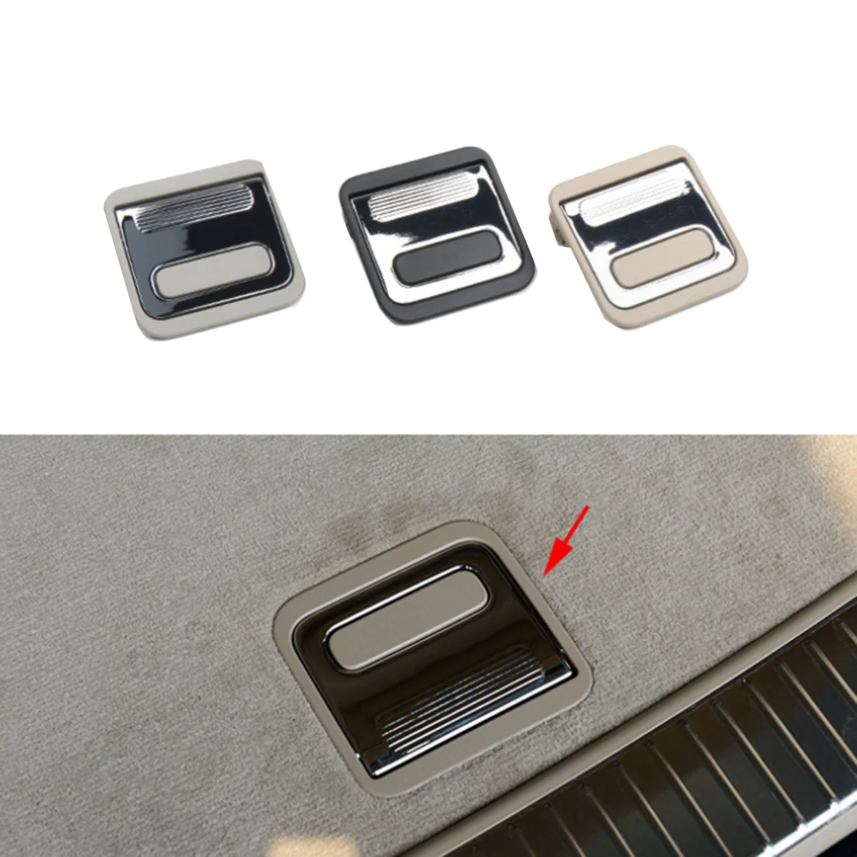 Car Spare Tire Trunk Floor Handle Cover for Mercedes-Benz W164 W251 164680058 Trunk Cover Latch Beige