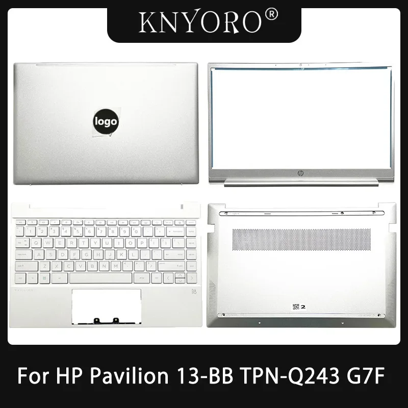 Original New For HP Pavilion 13-BB TPN-Q243 G7F Laptop LCD Back Cover Front Bezel Upper Palmrest Top Cover Keyboard Botom Case