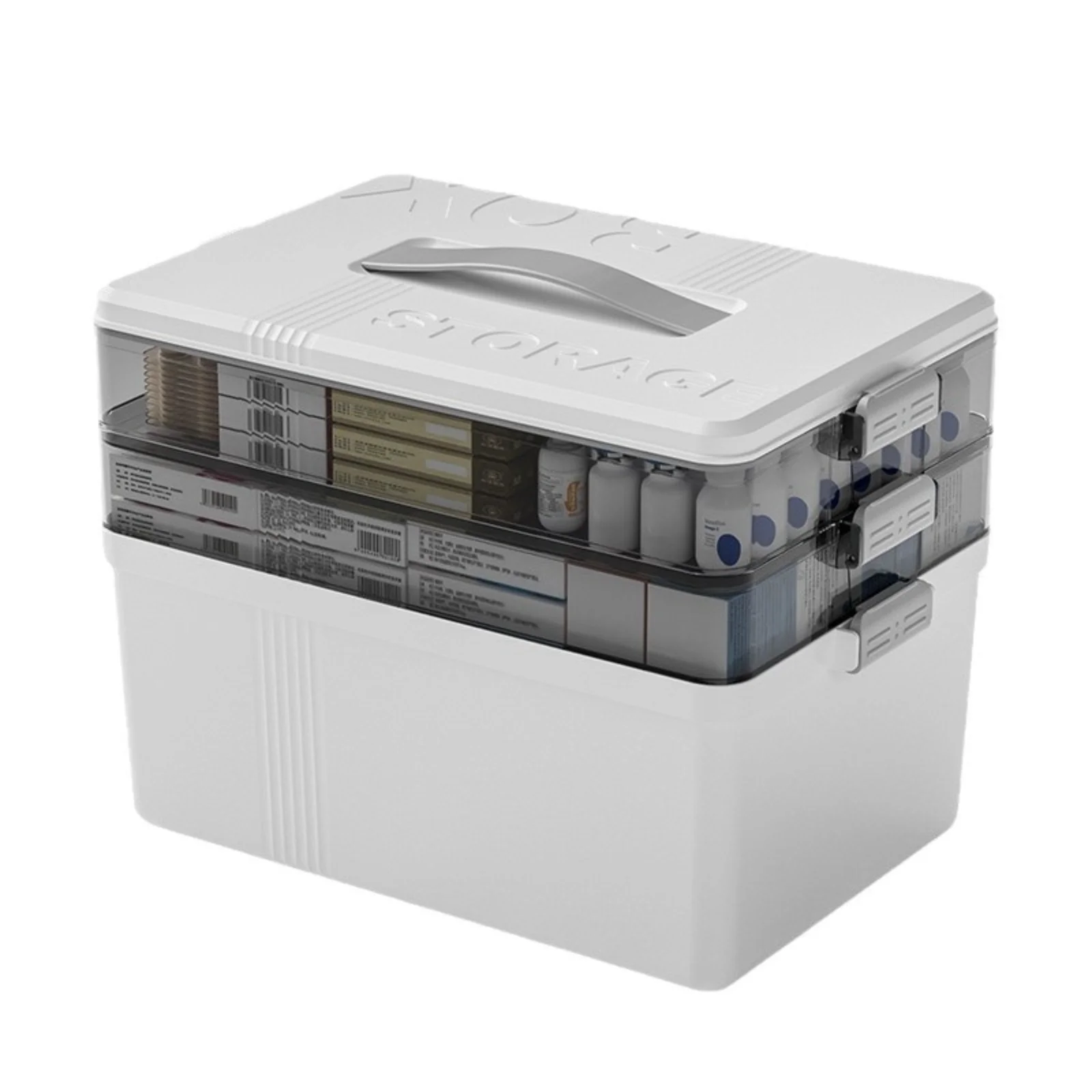 

Portable Medicine Box Family Emergency Medicine Box Multi-layer Drug Storage Case Large Capacity Medicine Storage Box