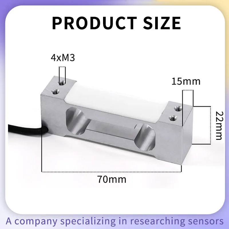 T70 Single Point Load Cell Sensors Aluminum Alloy Weighing Sensor IP67 Waterproof for  Kitchen/Platform Scales Coffee Machine