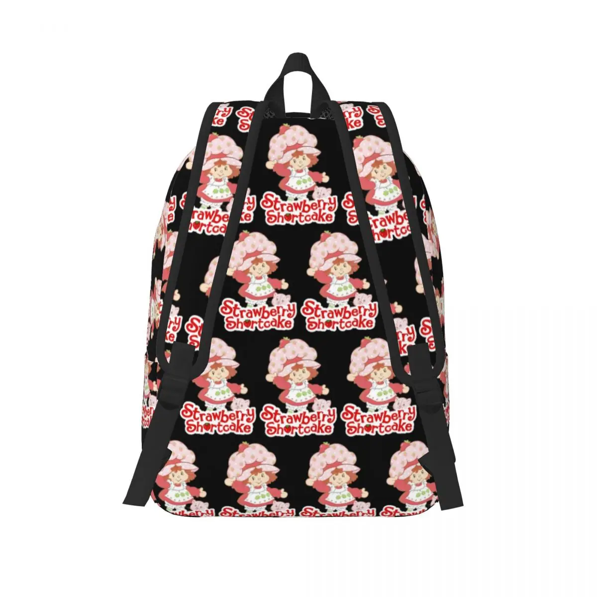 Sweet Strawberry Character Art Student Backpack School Bag Hiking Travel Daypack for Boys Girls Fashion Bookbag Shoulder Bags