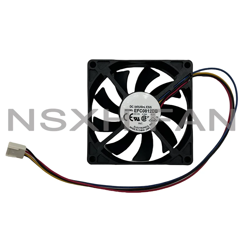 

8CM 80MM 8015 8*8*1.5CM 80*80*15MM 12V 0.5A 4-wire PWM Fan EFC0812DB Cooling Fan