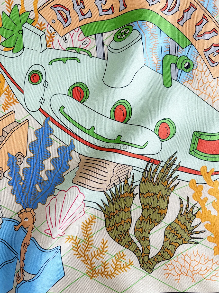 Grande sciarpa di seta avvolge marchio di lusso scialli di gelso bandane accessori per la testa capelli collo stola regalo di San Valentino grande foulard