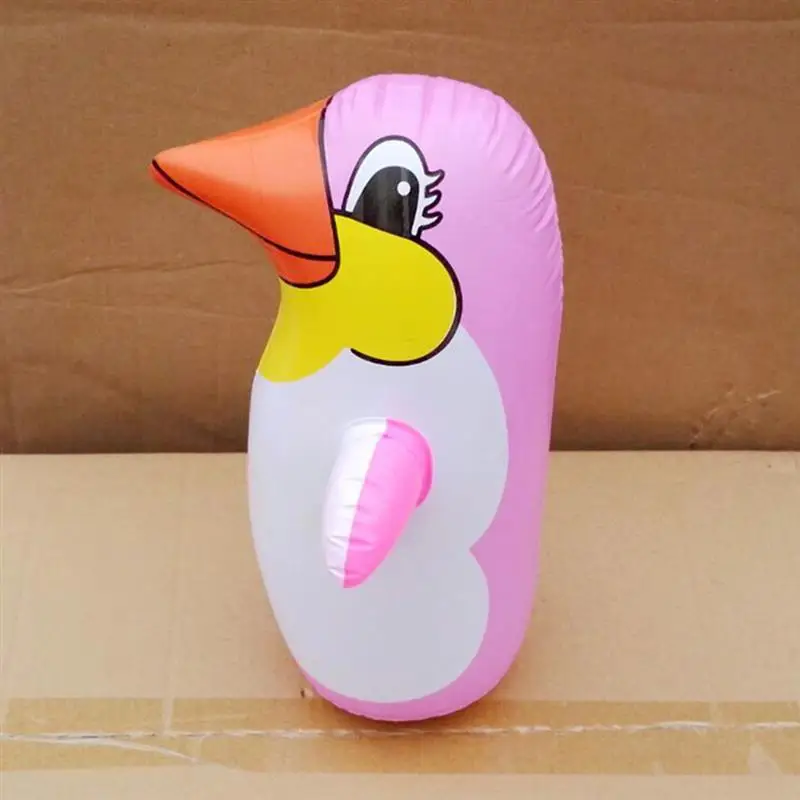 6pcs 22CM Random Color Tumbler To-y Punching Penguin Tumbler To-y Costume Tumbler To-y Costume