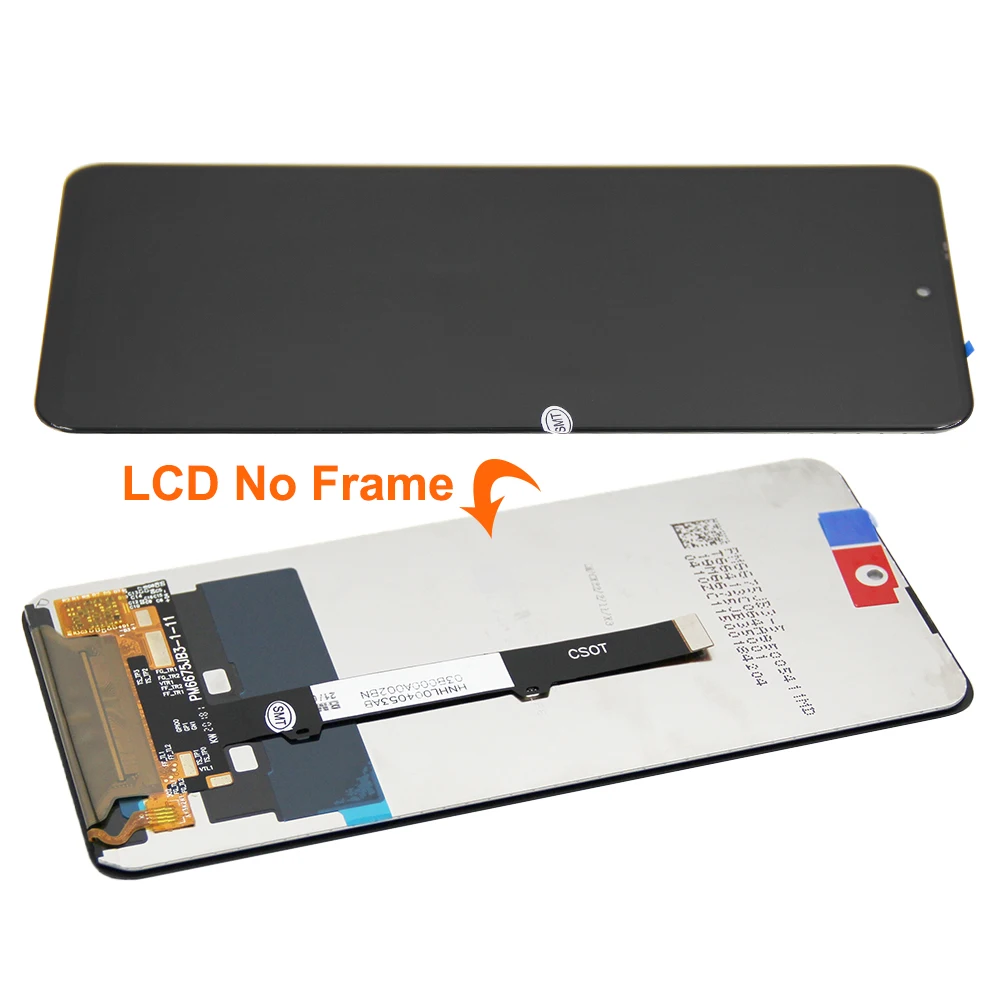 Imagem -03 - Original para Xiaomi Redmi Nota Pro 5g Lcd Tela de Toque com Montagem do Quadro para Redmi Nota 9pro Display Lcd M2007j17c 6.67