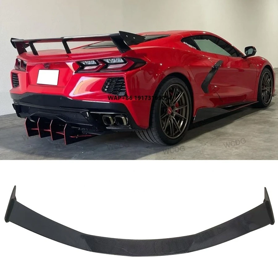 

2020-2024 Chevrolet-Corvette C8 Z06 2-Door Top Coupe Rear GT Wing Spoiler Made C8 Carbon Fiber High Performance Rear Spoiler