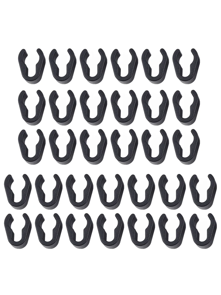 32 PCS Microphone Stand Cable Clips ABS Plastic Clamp for Boom Poles and Stands Efficient Cable Management Solution