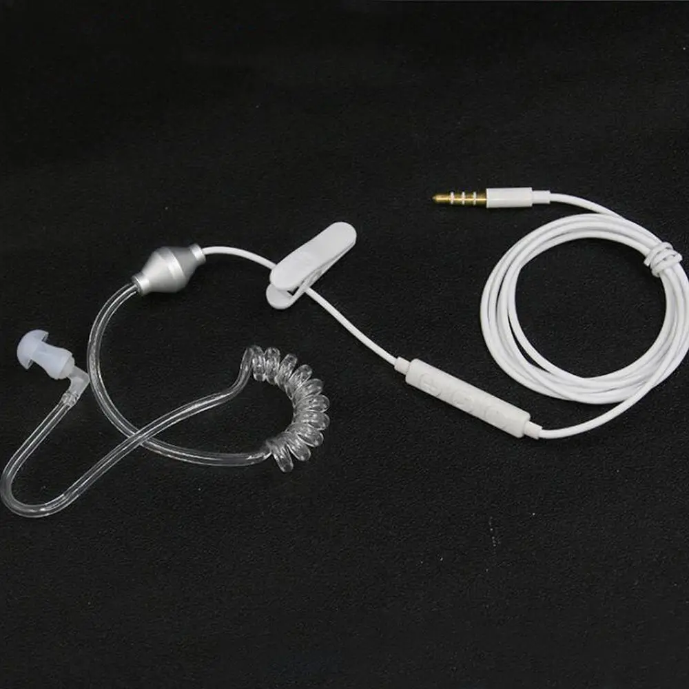 FBI Style Cool In-ear Headset Radiation Protection Earphone Monitor Earpiece Talkabout Mini Walkie Air Duct Earbuds