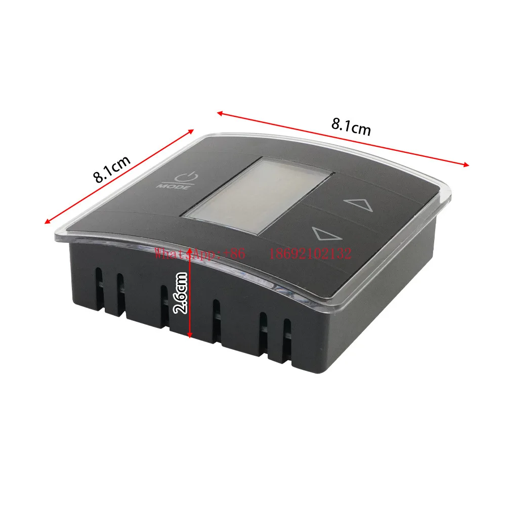 

3316250.712 Single Zone RV AC Thermostat Black Wall Thermostat