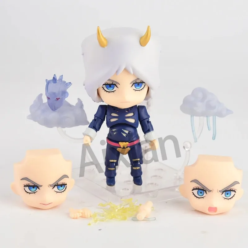 Aixlan#2027 JoJo's Bizarre Adventure Figure Weather Report Cute Edition 10cm JOJO PVC Action Figure Amine Collectible Figurine