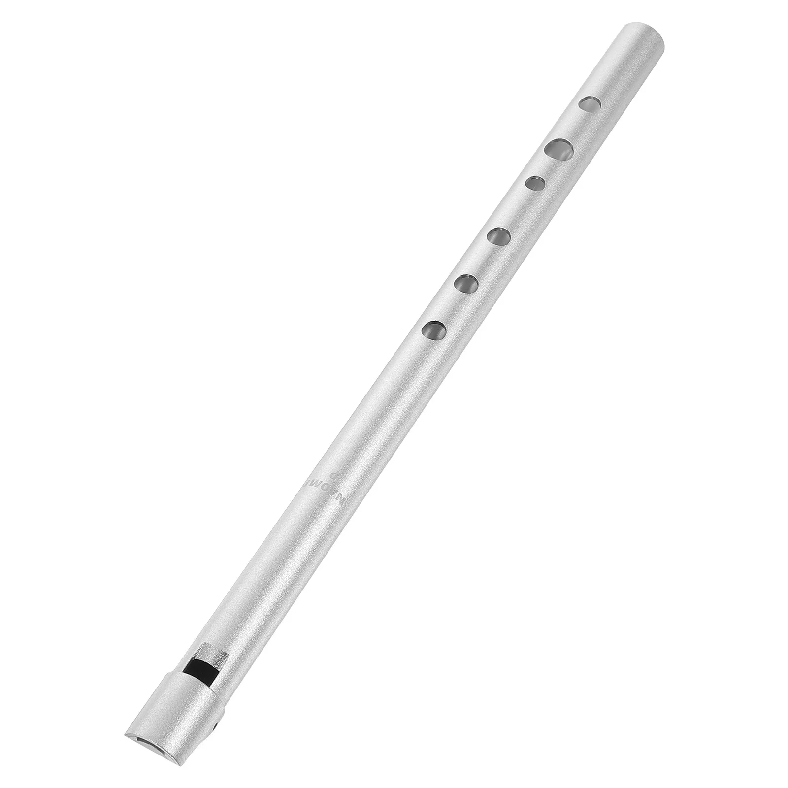 

1pc Aluminum Alloy Clarinet Portable Soprano Recorder 6 Hole Lightweight Flute For Beginners Students Silver Color