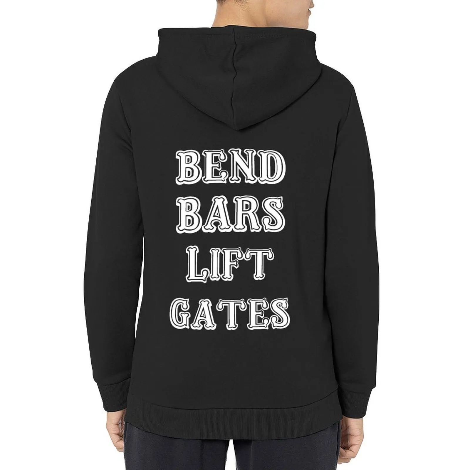 

Bend Bars, Lift Gates Hoodie men clothes hooded shirt clothes for men designer hoodies