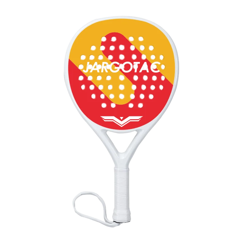 2026 New Arrival  Custom Impressive Eye-catching EVA Core 18K Silver Carbon Fiber Padel Racket Teardrop Shape