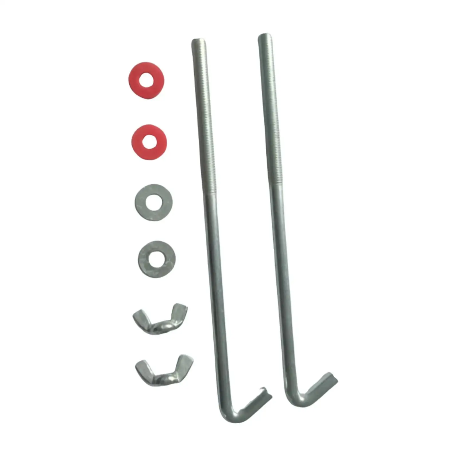 J Hook Hold Down Bolts Kit Universal Battery Fixing Bracket Rust Proof Easy Install for Car and Truck Use