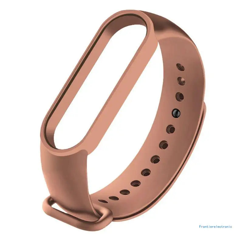 Silicone Strap Breathable Wristband Sweatproof for Mi Band 5 Bracelet DropShipping