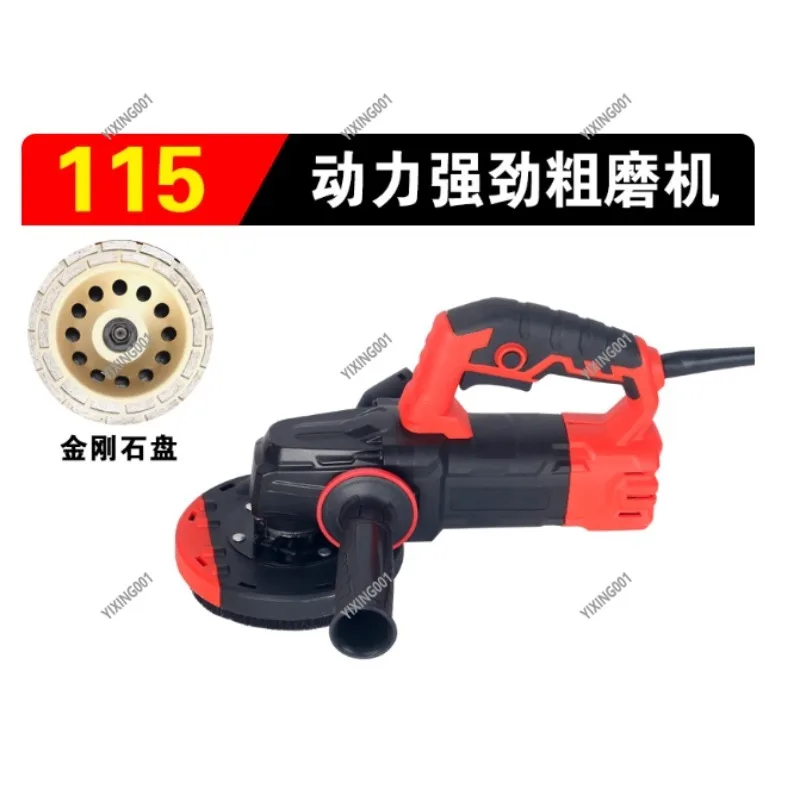 Handheld Floor Grinding Machine - Light-speed Three-head Dust-free Tool for Concrete Epoxy Ground Renovation & Edging