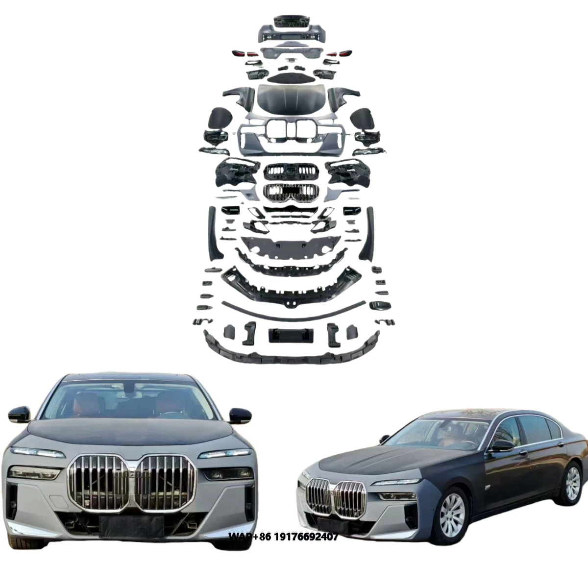 For 7 Series Modification and Upgrade Front and Rear Spoilers,body Kits,Trunk Lid,front and Rear Bumpers,wing,car Bumper