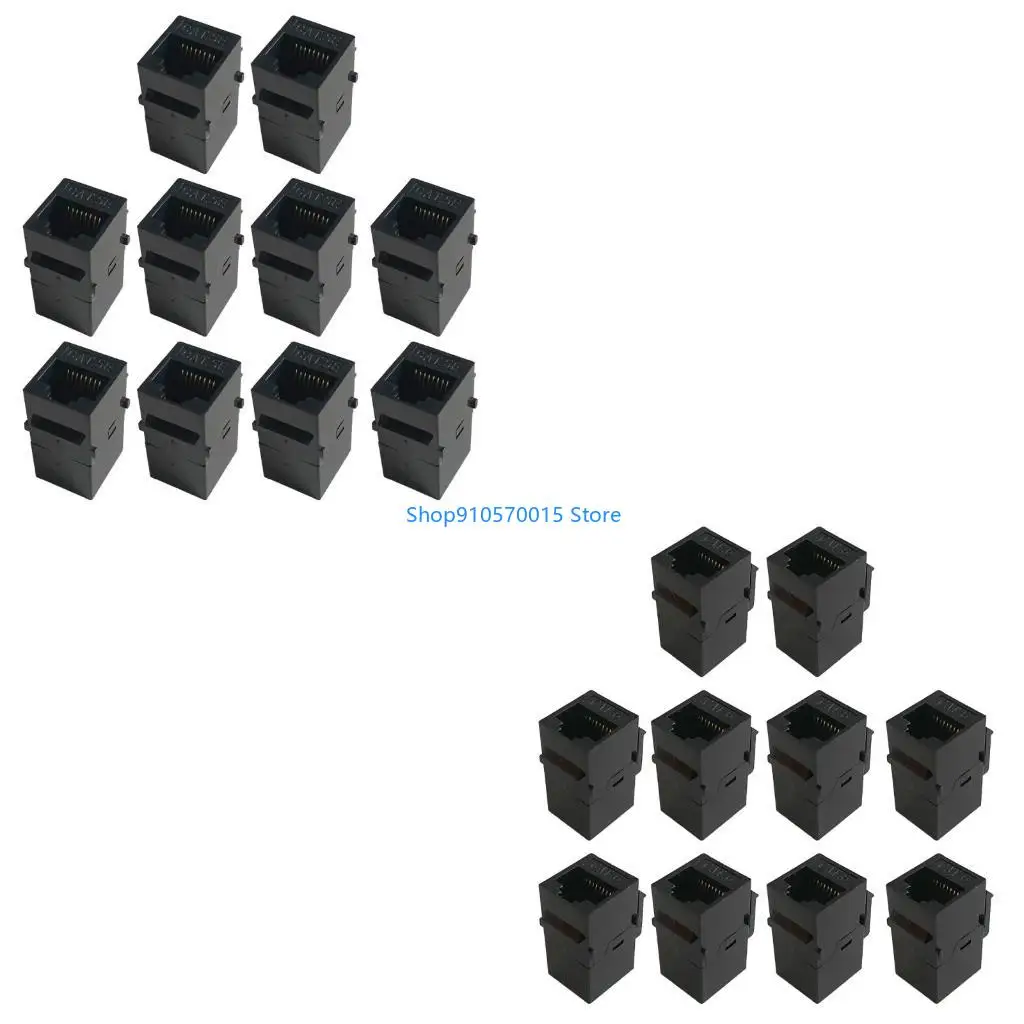 

B95C 10 шт. разъем RJ45 Cat6 Cat5e, прямые сетевые модули Ethernet-адаптер, сетевой удлинитель для кабеля Ethernet