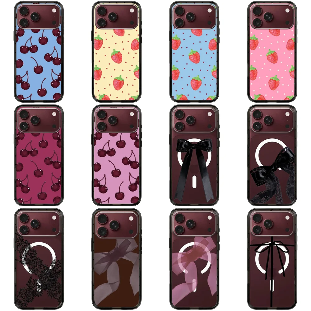 6091653 Compact Black Border Magnetic Case: Compatible with IPhone 18 17 16 15 14 13 Pro Max 17 Air