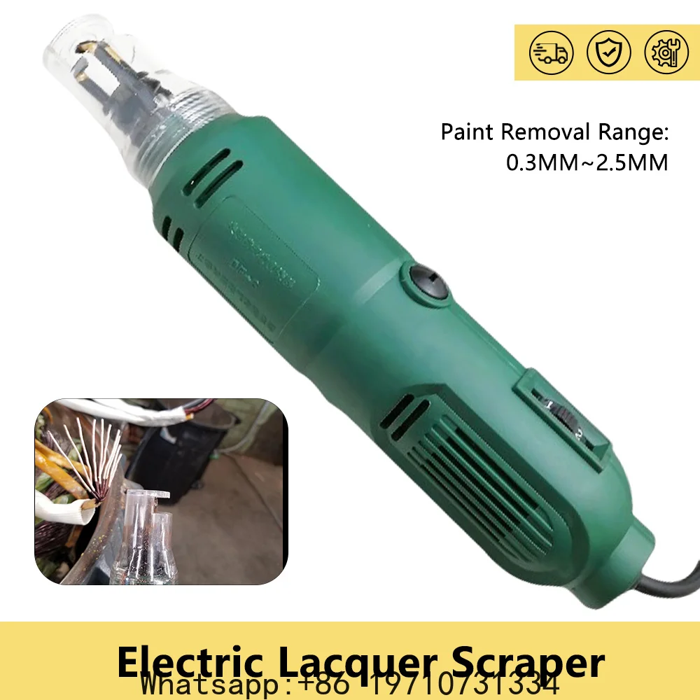 Portable Electric Wire Stripper Cutter 110/220V Enameled Copper Wire Stripping Machine Electric Paint Scraper Knife Repair Tool