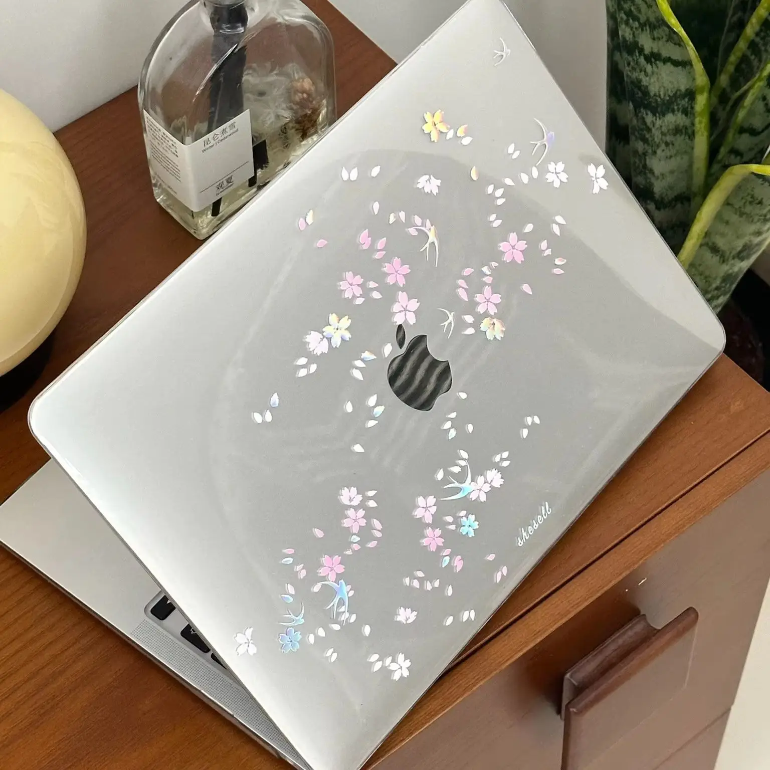 

Pink Cherry Blossom SakuraCrystal Laptop Case For Macbook Air 13.6 M4 NEO 15 M3 For Mac Book Pro 13 M1 M2 14 M4 M5 16 Hard Cover