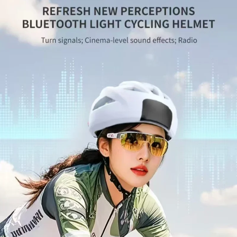 Bicycle Riding Helmet Bluetooth smart helmet Road ultra-light breathable K60 smart bluetooth helmet with turn signal function