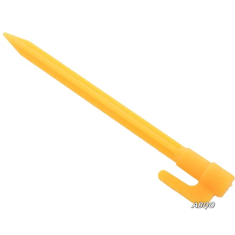 

30Pcs Camping Tools Plastic Tent Pegs Nails Sand Ground Stakes Outdoor Camping Tent Awning Yellow Tent Accessories