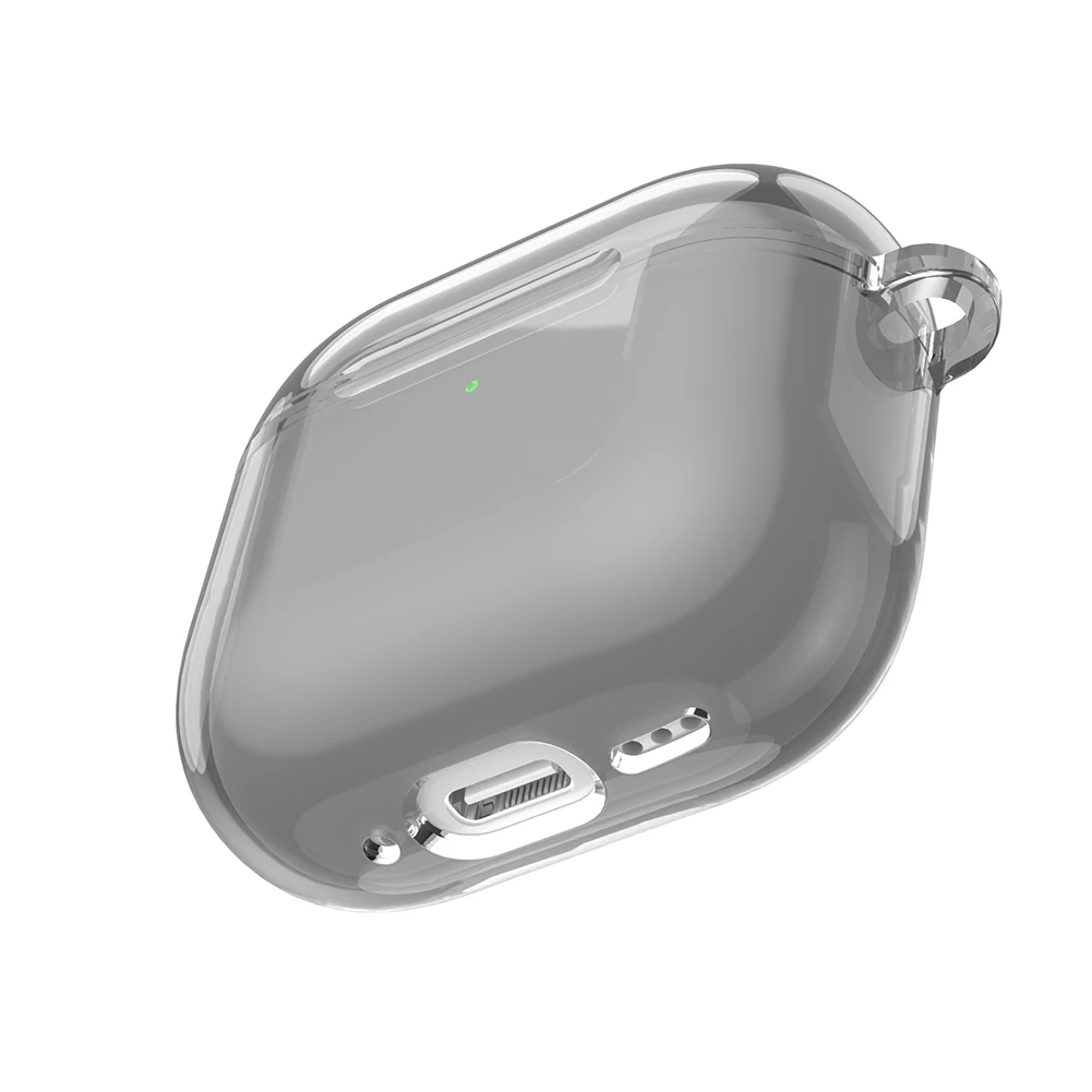 Capa protetora transparente para Apple Airpods 4, à prova de choque, pele macia, anti-queda, tampa do fone de ouvido sem fio, TPU, 2021