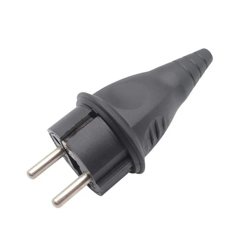 German standard European standard two round pin connection male 16A250V French tail tip wiring plug