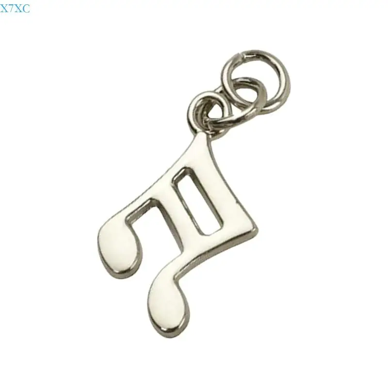

X7XC Musical Note Pendant Bag Decoration Metal Craft Wearable Fashion Accessory
