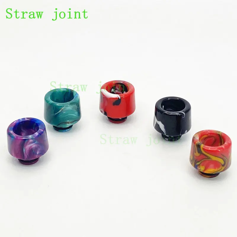 10PCS 510 Random Color Resin Straw Joint