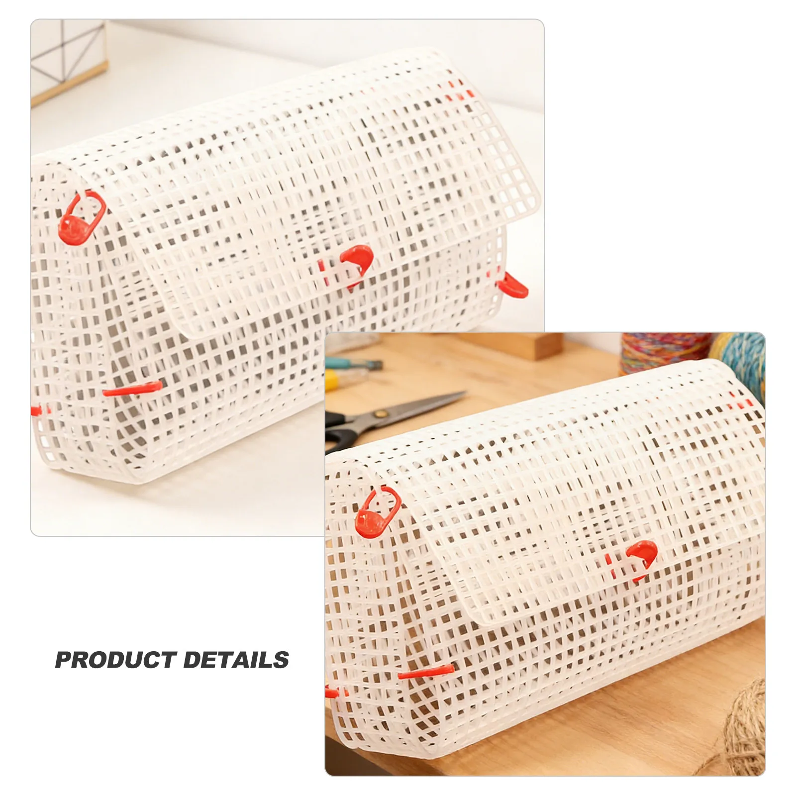 6Pcs Premium DIY Bag Weaving Board Plastic Grid Plate for Handbag Wallet Knitting Crochet Embroidery Sewing Craft Projects - view 3