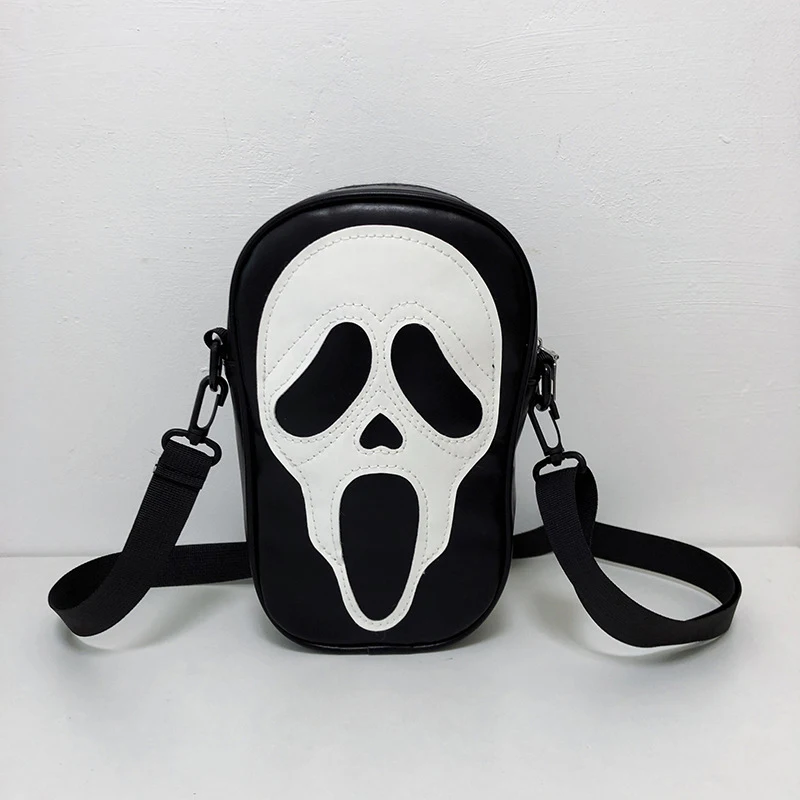 Halloween Ghost Bag Novelty Skull Crossbody Bags Y2k Women Girls Punk Hiphop Horror Skeleton Shoulder Bag Funny Handbag Purses image 2