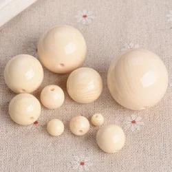 Cuentas redondas de plástico de resina sueltas para fabricación de joyería, accesorios para manualidades DIY, color Beige, 6mm, 8mm, 10mm, 12mm, 14mm, 16mm, 18mm, 20mm, 25mm, 30mm