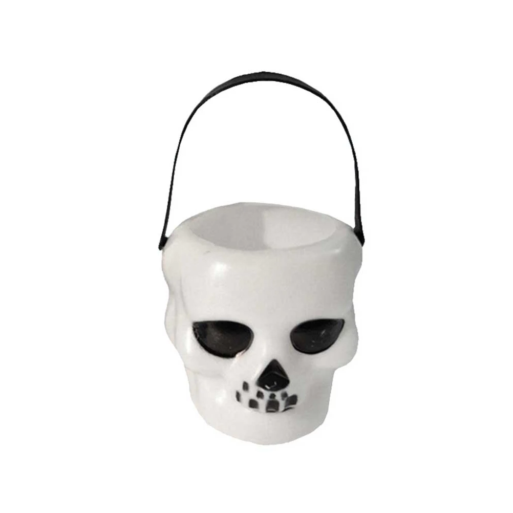 

12 Pcs Skull Pail Kids Halloween Candy Bucket Mini Halloween Bucket Buckets Storage Party Gift Idea